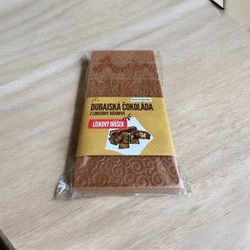 Dubajská čokoláda, mléčná, lískový oříšek - velká tabulka 1