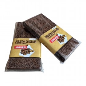 Dubajská čokoláda, hořká, lískový oříšek - velká tabulka 1 