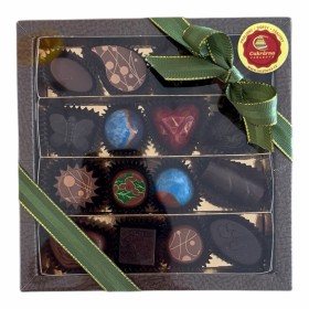 Zlato-hnědá bonboniéra - pralinky 16ks (2)