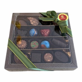 Zlato-hnědá bonboniéra - pralinky 16ks (3)