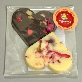 Srdíčko s ořechy a sušeným ovocem - malé B/W 2ks (1)