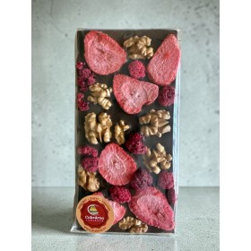 Mléčná čokoláda s lyofilizovaným ovocem a ořechy (1)