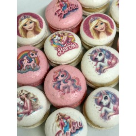 Makronka s potiskem - Barbie (1)