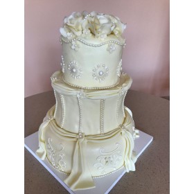 Třípatrový dort svatební č. FB19