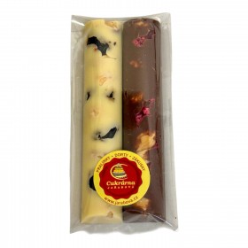 Čokoládové tyčinky s ořechy a sušeným ovocem - tyčinky 2ks