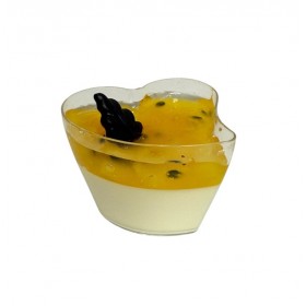 Pohárek srdíčko Panna Cotta mango-maracuja