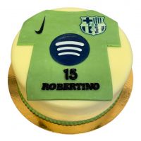 Dort FCB Barcelona se zeleným dresem č. 1311 